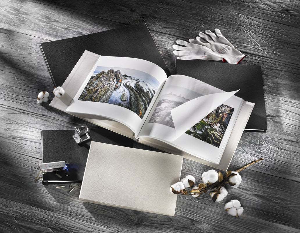 Linen Album Cover Set - Svart eller Sand färg