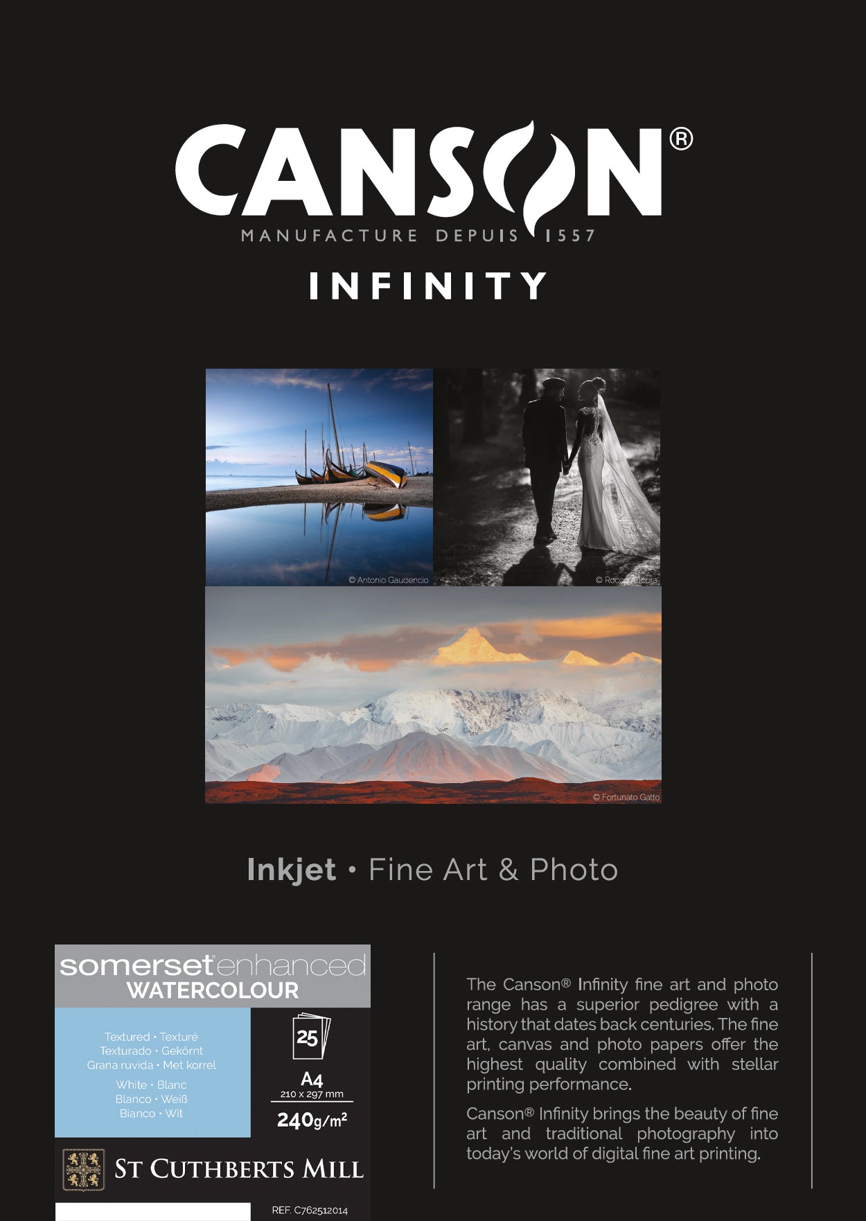Canson, Somerset ENHANCED Watercolour Rag, 240 g