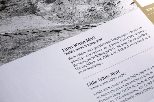 mediaJET Litho White Matt 230g